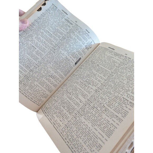 Webster's Students Dictionary 1962 Vintage Book Thumb Index HC American Book - Picture 6 of 7